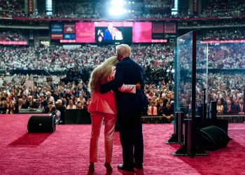 Erika Kirk and Donald Trump