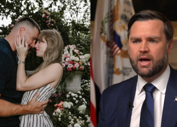 Taylor Swift and Travis Kelce and JD Vance