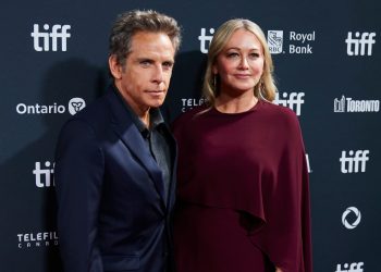 Ben Stiller and Christine Taylor
