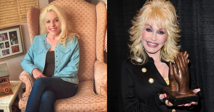 Freida Parton and Dolly Parton