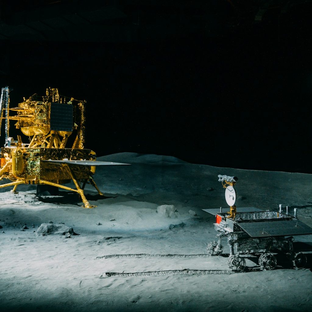 an image of a space station on the moon