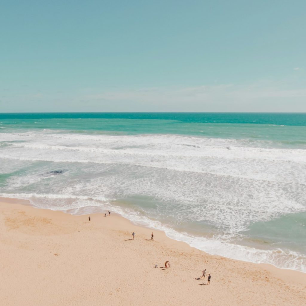 aerial photography of sea