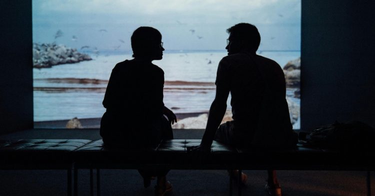 Couple talking