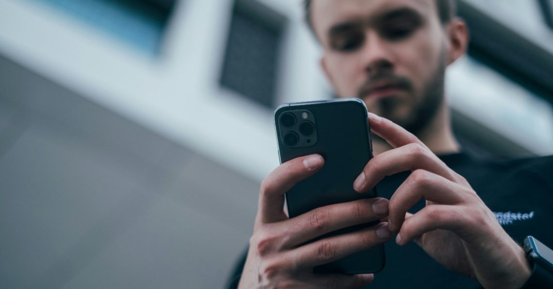 Man on his phone